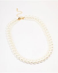 Lovisa - Gold Plated Freshwater Pearl Strand Necklace