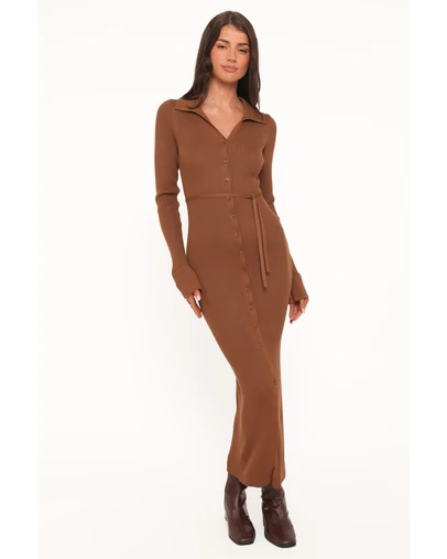Petal & Pup - Kadi Maxi Dress - Brown