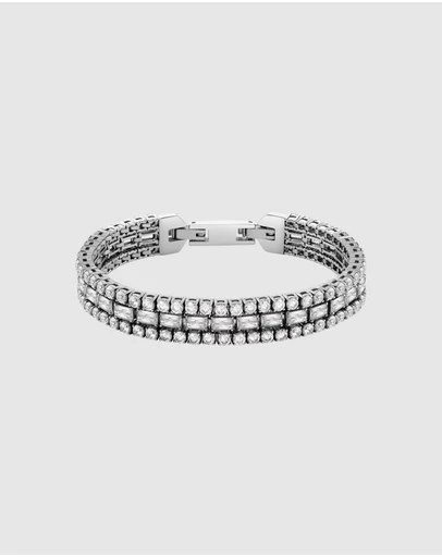 Philipp Plein - Philipp Plein Tennis Royal Silver-Tone Bracelet