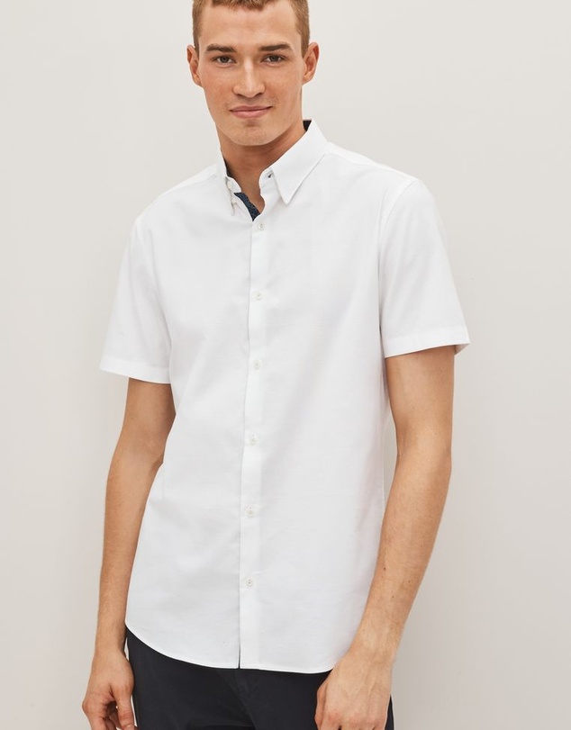 NEXT - Stretch Oxford Short Sleeve Shirt