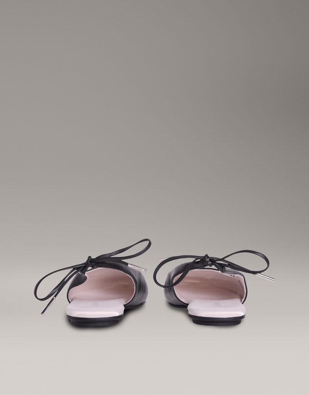 Calvin Klein - Leather Slingback Ballerinas