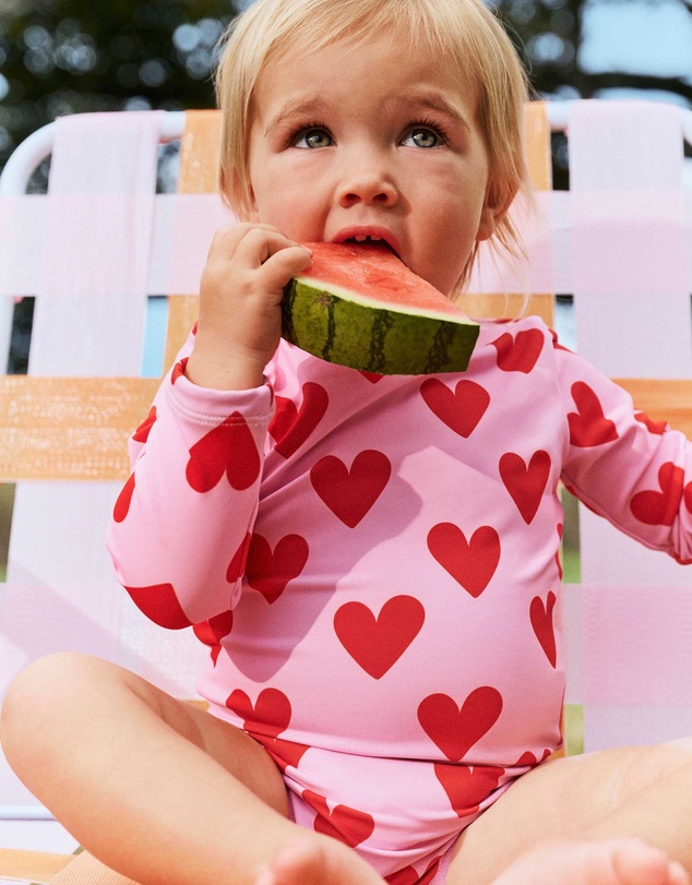 Cotton On Kids - Baby Long Sleeve Keyhole Back Swimsuit