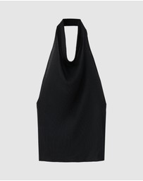 M.N.G - Halter-Neck Lyocell Top