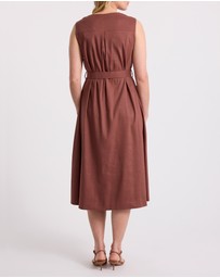 David Lawrence - Sandie Stretch Linen Dress