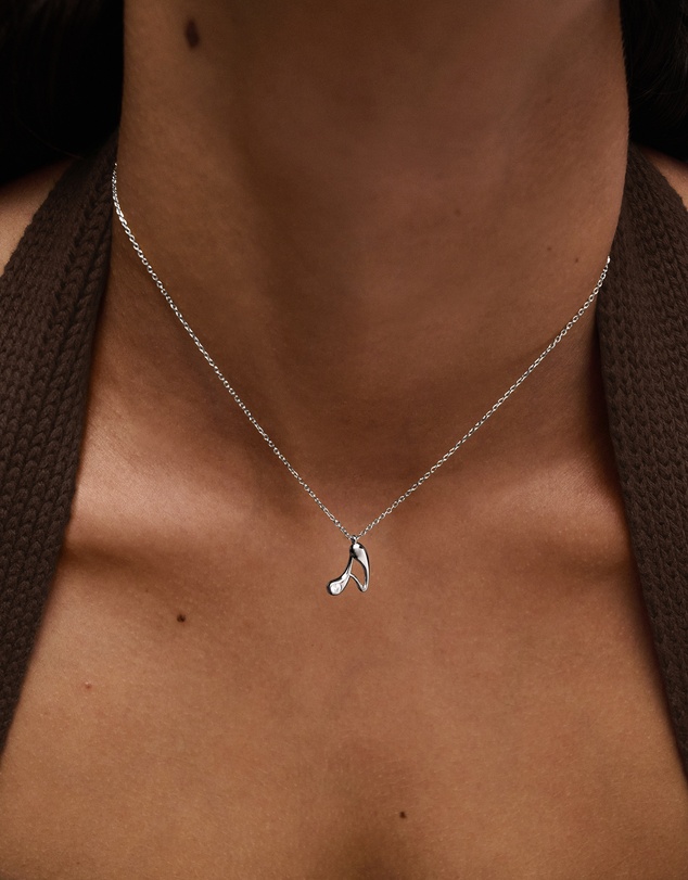 PDPAOLA - Initial 2026 A Silver Pendant Necklace