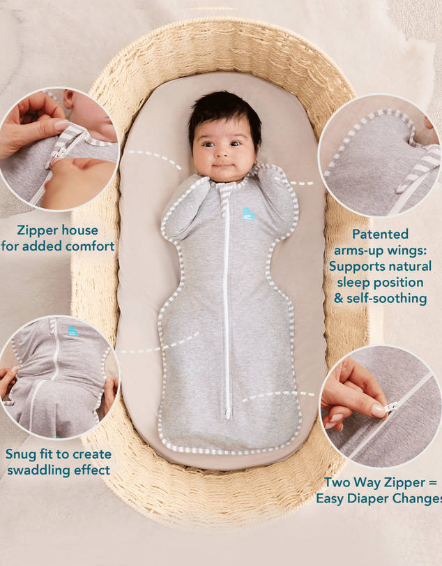 Love to Dream - Swaddle Up™ Original 1.0 TOG Viscose From Bamboo Boats Mist Blue