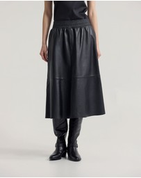Oxford - Jaya Leather Midi Skirt