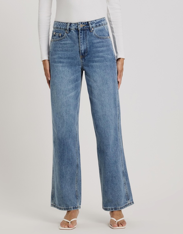 Atmos&Here - Charlize Wide Leg Jeans