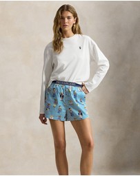 Polo Ralph Lauren - Polo Bear Print Striped Cotton Boxer Short