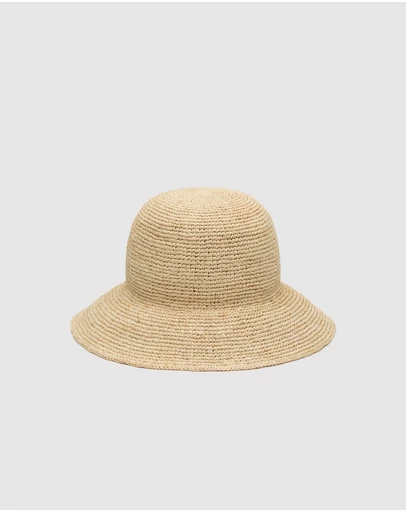 Seed Heritage - Raffia Rounded Bucket Hat