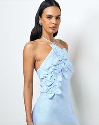 AERE - Tiera Halter Maxi Dress
