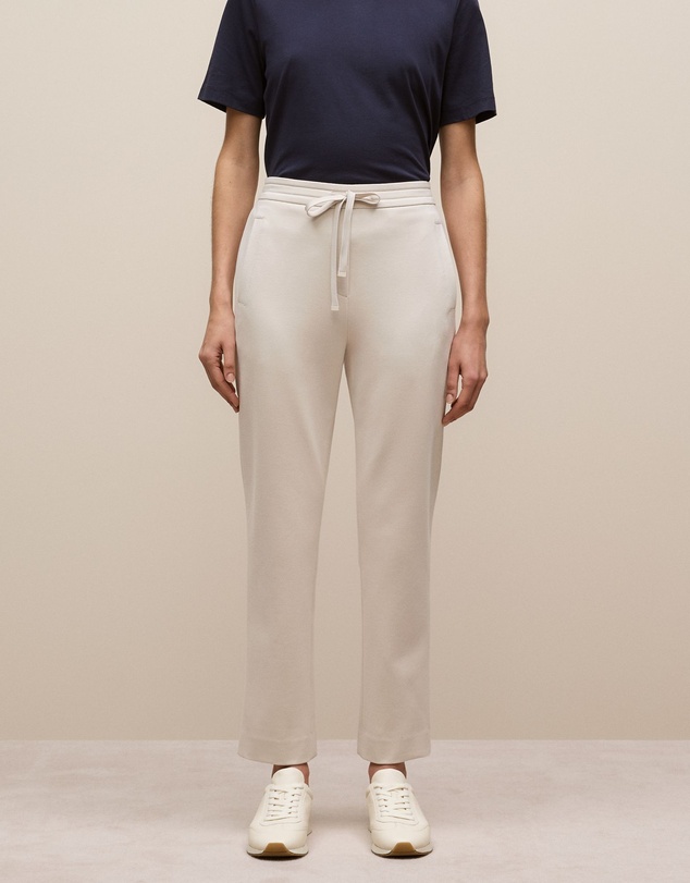 Trenery - Ponte Straight Leg Pant in Stone