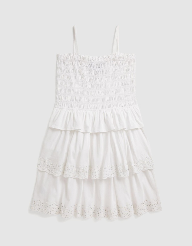 Polo Ralph Lauren - Smocked Cotton Jersey Knit Dress - Teens