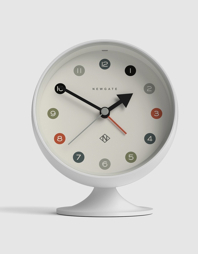 Newgate - Newgate Spheric Alarm Clock White