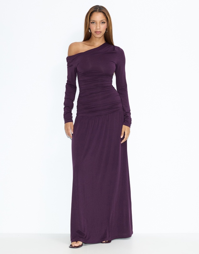 Dazie - She's All That LS Jersey Maxi Dress
