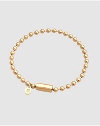 Elli Jewelry - Bracelet Ball Chain 925 Sterling Silver Gold-Plated