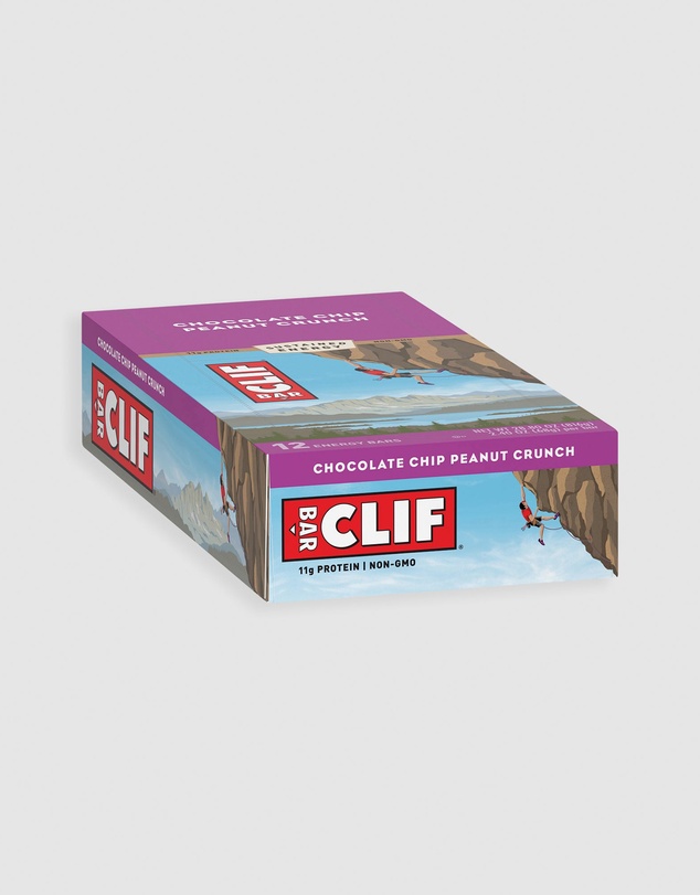 CLIF - Chocolate Chip Peanut Crunch Energy Bar - 12x68g