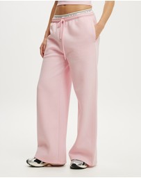 Cotton On Body Active - Plush Tie Waist Wide Leg Sweatpants