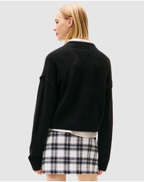 Tommy Jeans - Varsity V-neck Sweater