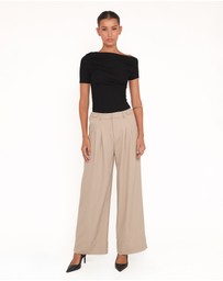 Petal & Pup - Adrian Adjustable Waist Pants - Taupe