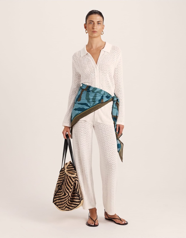 SABA - Prue Cotton Crochet Pant