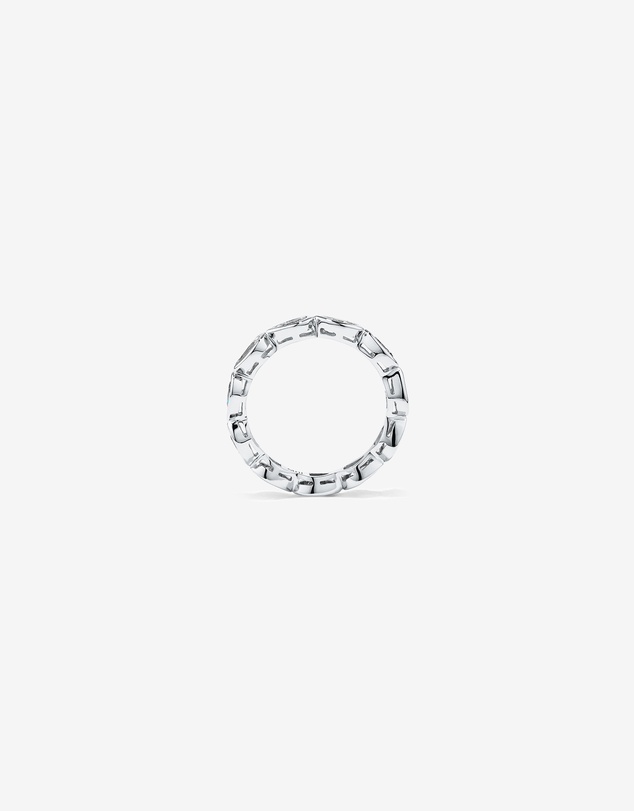 Michael Hill - Pear Shaped Cubic Zirconia Bezel Set Eternity Ring in Sterling Silver