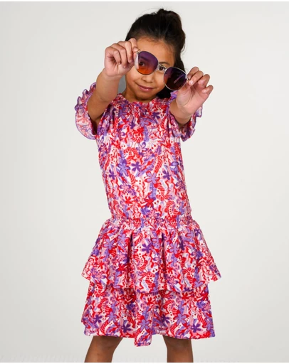 B.Nosy - Delphi Floral Dress - Kids-Teens