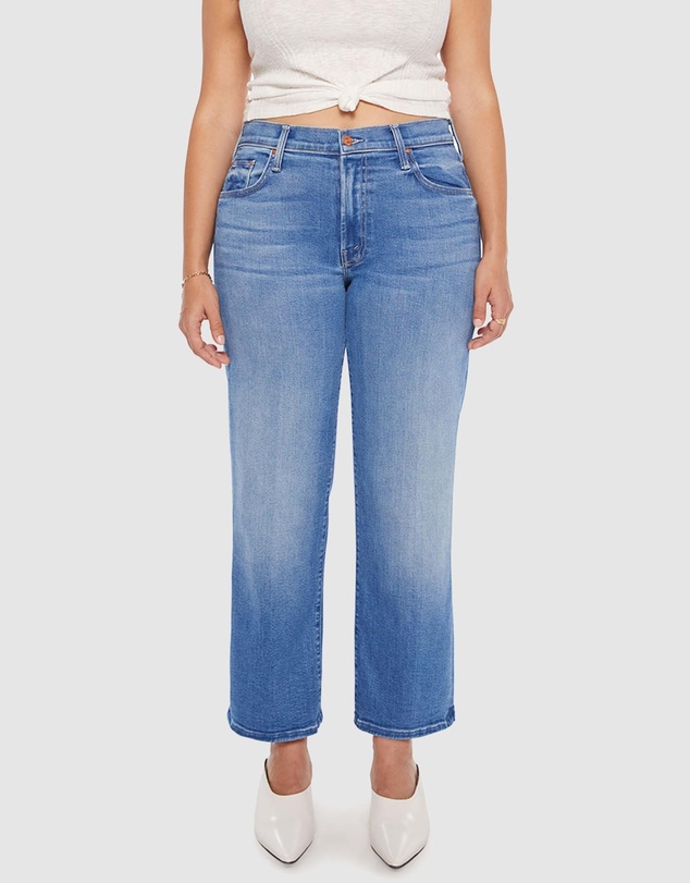 MOTHER - The Mid Rise Rambler Zip Ankle Jeans