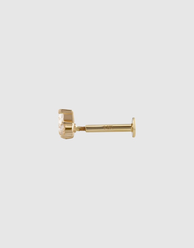 Von Treskow - Margot Flat Back Lab Diamond Stud