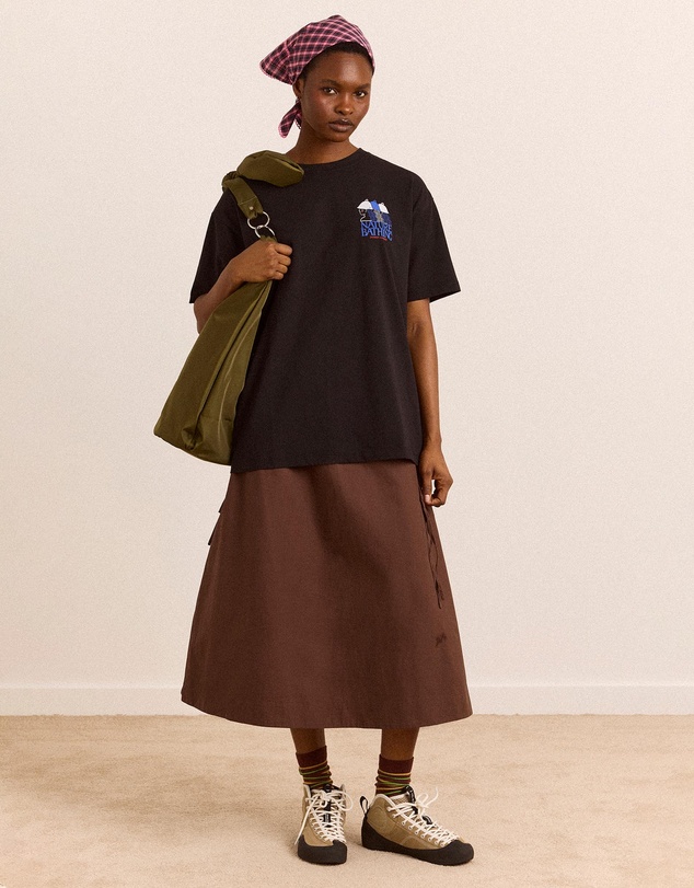 Damson Madder - Caspia Volume Midi Skirt