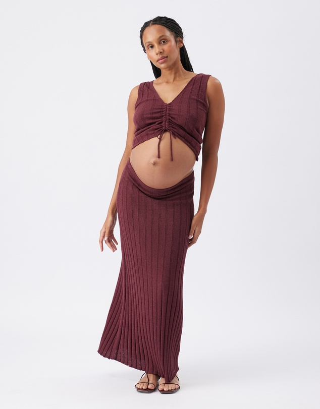 Ripe Maternity - Charli Rib Knit Skirt