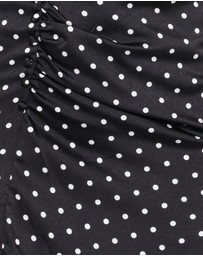 Petal & Pup - Lisbeth Midi Dress - Black Polka Dot