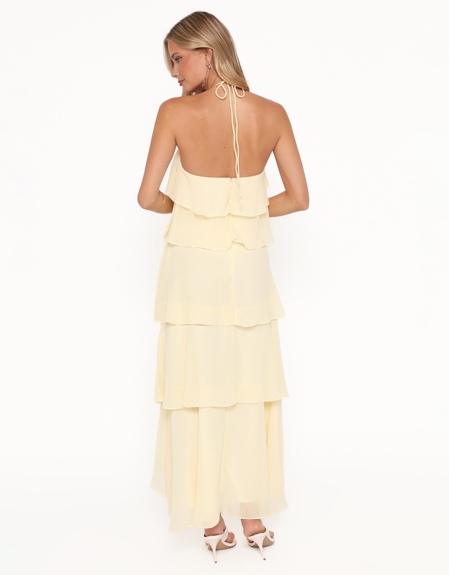 Petal & Pup - Jonia Halterneck Maxi Dress - Butter Yellow