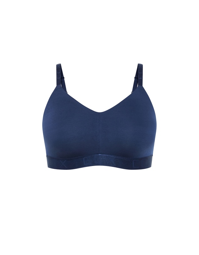 City Chic - Plus size Signature CCX Wireless Bra - navy