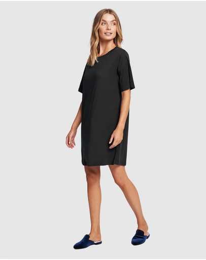 Homebodii - Homebodii Oversized Tencel Womens Sleep T-shirt
