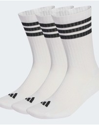 adidas Performance - 3-Stripes Cushioned Crew Socks 3 Pair Pack Unisex