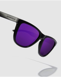 Hawkers Co - Polarized Black Purple One Raw Sunglasses for Men and Women UV400