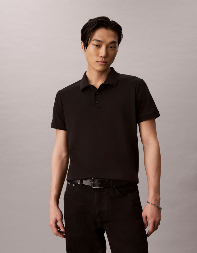 Calvin Klein Jeans - Sleek Interlock Monogram Polo Shirt