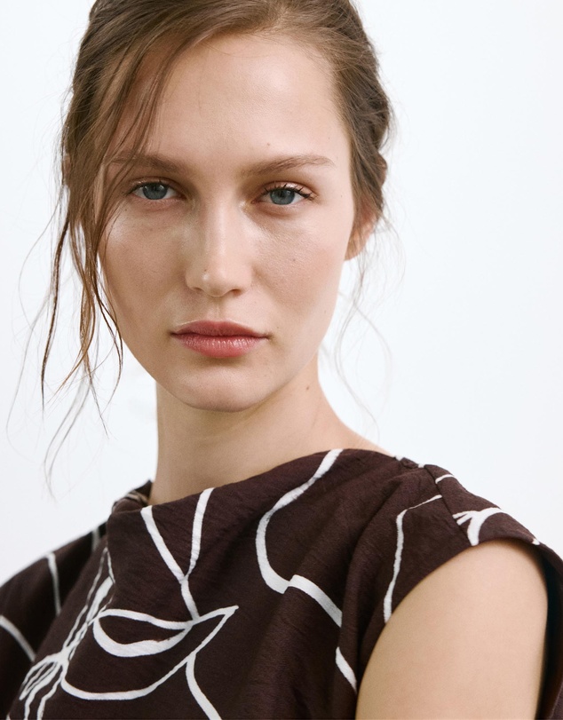 M.N.G - Printed Ruched Dress