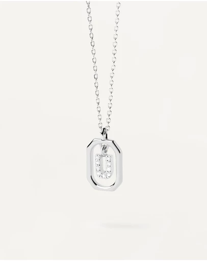 PDPAOLA - Mini Letter U Silver Necklace