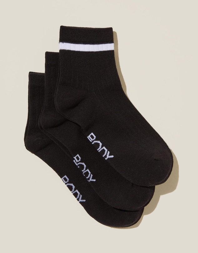 Cotton On Body Active - 3-Pack Body Mid Crew Socks