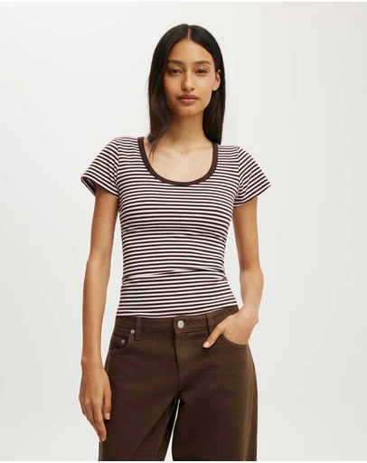 Cotton On - Everyday Smooth Scoop Neck Tee