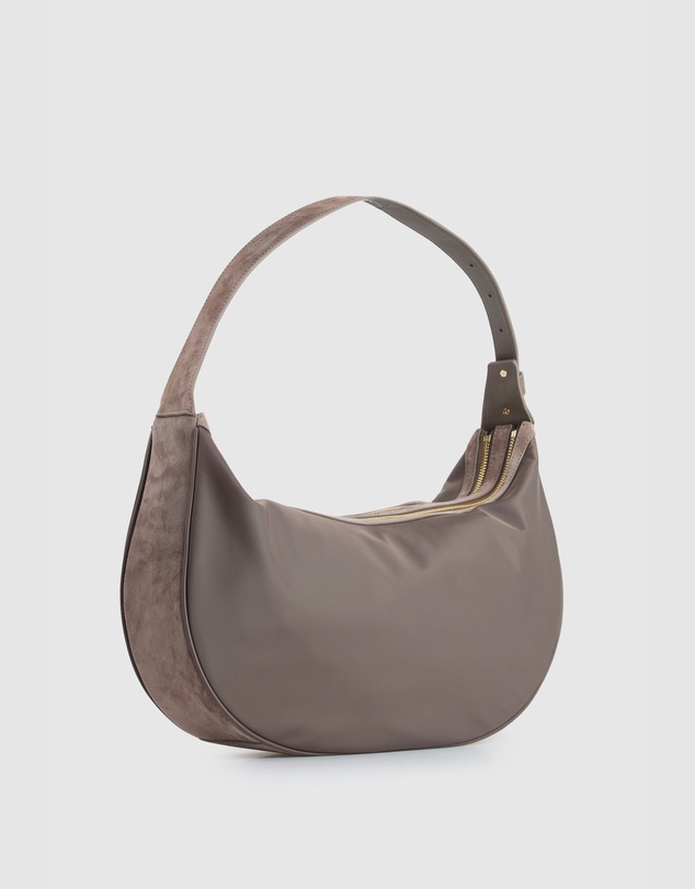 Evity - Noemie Leather Trim Shoulder Bag