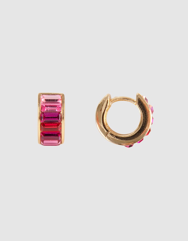 FAIRLEY - Pink Ombre Crystal Huggies