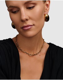 Nialaya Jewellery - Gold Rope Chain Choker