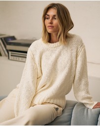 Ceres Life - Sage Chunky Knit Crew