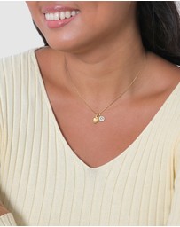Elli Jewelry - Necklace Crystal Heart 925 Sterling Silver Gold-Plated