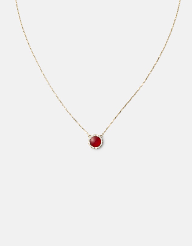 Daniel Wellington - Audrey Necklace Red Agathe