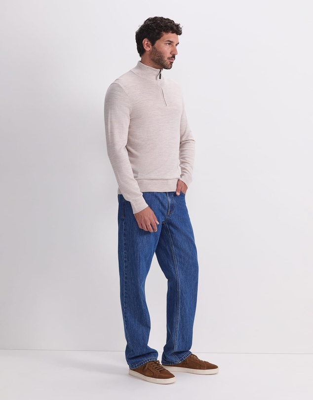 Sportscraft - Merino Quarter Zip Knit