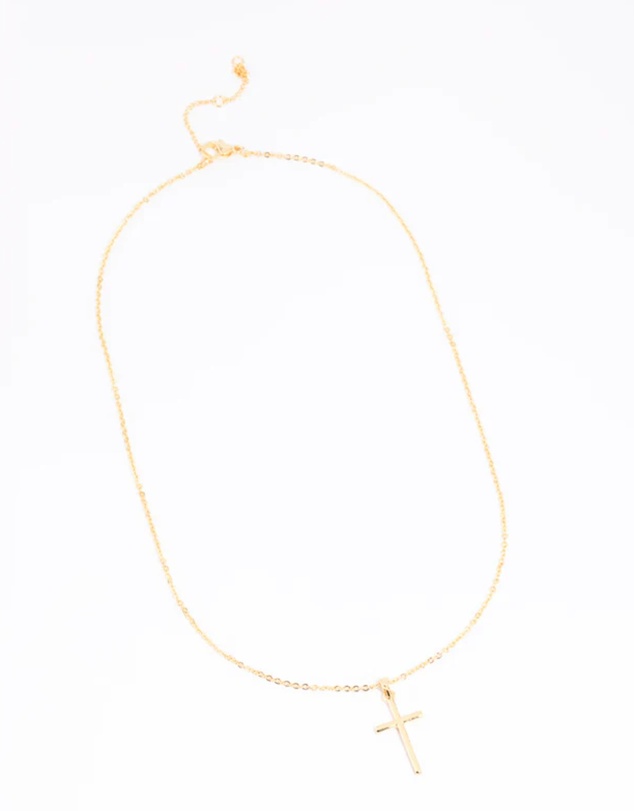 Lovisa - Gold Plated 45cm Cross Necklace